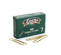 Leone 1974 – Fermagli ottonati FO7 n. 7 75 mm – Confezione 400 pezzi