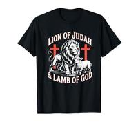 Leone di Giuda Agnello di Dio Christian Streetwear Maglietta