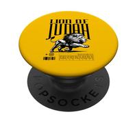 Leone di Giuda Bold Faith Christian Graphic Design Back Print PopSockets PopGrip Adesivo