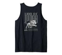Leone di Giuda Cristiano Grafica Bold Faith Design Lion Art Canotta