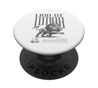 Leone di Giuda Cristiano Grafica Bold Faith Design Lion Art PopSockets PopGrip Adesivo