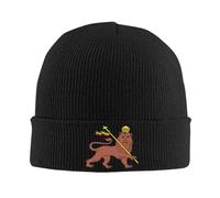 Leone di Giuda, Emblema Dell'Etiopia Unisex Cappello in Maglia Moda Berretti Invernale Caldo Caldo Berretto per Bici Corsa Sci