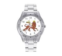 Leone di Giuda Emblema dell'Impero Etiope Uomo Business Watch Moda In Acciaio Inox Orologi Da Polso Orologi Personalizzati per Le Donne