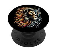 Leone Di Giuda Gesù Il Messia Fede Cristiana PopSockets PopGrip Adesivo