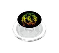 Leone Di Giuda Radici Africane Etiopia Bandiera Reggae PopSockets PopGrip per MagSafe
