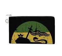 Leone di Giuda Rasta Reggae Musica Personalizzata di Tela Portamonete Cambiare Borsa Portafoglio Piccolo Trucco Borse per Uomo Donna 19,1 X 11,7 cm, Stile:, Taglia unica, MHXYZHW