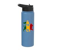 Leone di Giuda Rastafari Stainless Steel Insulated Water Bottle