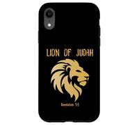 Leone di Giuda Rivelazione cristiana 5:5 Versetto biblico di fede Custodia per iPhone XR