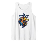 Leone di Giuda Stella di Davide - Am Yisrael Chai Orgoglio Ebraico Canotta