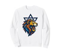 Leone di Giuda Stella di Davide - Am Yisrael Chai Orgoglio Ebraico Felpa