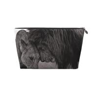 Leone e leonessa stampati, Borsa da toilette Borsa per trucco Borsa per cosmetici Borsa da toilette da viaggio portatile