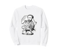 Leone etiope Giuda imperatore Haile Selassie Rasta Felpa