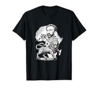 Leone etiope Giuda imperatore Haile Selassie Rasta Maglietta