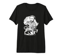 Leone etiope Giuda imperatore Haile Selassie Rasta Maglietta Premium