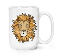 Leone Faccia 426ml Grande Tazza - Divertente Animale Grande