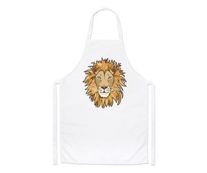 Leone Faccia Chef Grembiule - Divertente Animale Cucinare