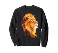 Leone Face Art Animal Graphic Safari Africano Cool Felpa