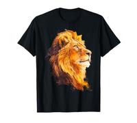 Leone Face Art Animal Graphic Safari Africano Cool Maglietta