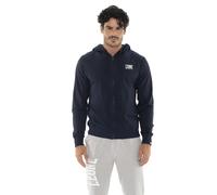 Leone Felpa con cappuccio fullzip non garzata Blu Navy da Uomo 2XL Blu