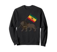 Leone Giamaicano di Giuda Radici Rastafari Musica Rasta Reggae Felpa