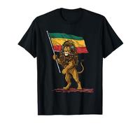 Leone Giamaicano di Giuda Radici Rastafari Musica Rasta Reggae Maglietta