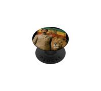 Leone Giuda imperatore etiope Haile Selassie Rasta PopSockets PopGrip Adesivo