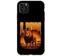 LEONE grande gatto re della savana enorme predatore gatti caccia Custodia per iPhone 11 Pro Max