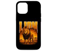LEONE grande gatto re della savana enorme predatore gatti caccia Custodia per iPhone 12/12 Pro