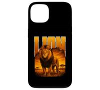 LEONE grande gatto re della savana enorme predatore gatti caccia Custodia per iPhone 13
