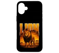 LEONE grande gatto re della savana enorme predatore gatti caccia Custodia per iPhone 16 Plus