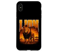 LEONE grande gatto re della savana enorme predatore gatti caccia Custodia per iPhone XS Max