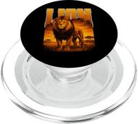 LEONE grande gatto re della savana enorme predatore gatti caccia PopSockets PopGrip per MagSafe
