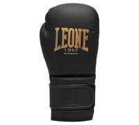 Leone 1947 Guanti Boxe Unisex Black & Gold, Boxe - /14OZ (Nero/Oro)