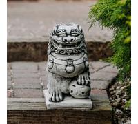 Leone guardiano maschio Shishi Fu cani statua di pietra 38 cm 24 kg cemento a...