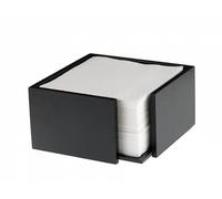 Leone Horeca - Portatovaglioli in bamboo 13,5x13,5x10 cm (Nero)