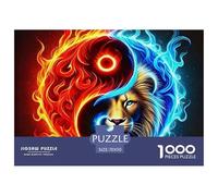 Leone Jigsaw Puzzle Impossibili 1000Pcs Decorazione Per La Casa. Rilassamento E Intelligence Per Adulti E Ragazzi Da 14 Anni 70x50cm/1000pcs