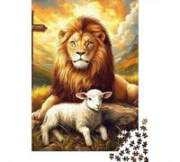 Leone Jigsaw Puzzle Impossible 1000Pcs Decorazione Per La Casa. Giochi Rilassamento E Intelligence Per Adulti E Ragazzi Da 14 Anni 1000pcs (75x50cm)