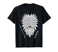 Leone Lover Gift I Just Really Like Lions Geometrico Art Deco Maglietta