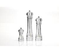 Leone Macina Pepe e macina Sale Grande Trasparente - 30 cm - Acrilico in plexiglass e Acciaio Inox. Meccanismo in Ceramica. Maxi Dimensione.