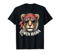 leone mamma cool leonessa bandana occhiali da sole forte mamma Maglietta