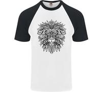 Leone Mandala Arte DA UOMO S/S Baseball T-Shirt