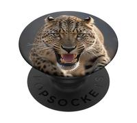 Leone Motivo Leopardo PopSockets PopGrip Adesivo