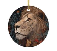 Leone nei fiori Ornamenti di Natale, Ornamenti per albero di Natale, regali per la mamma, regali di Natale, idea regalo unica, perfetti per feste di vacanza, albero, finestra, decorazione da parete