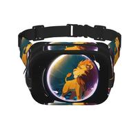 Leone nello specchio Pattern trendy trendy marsupio unisex viaggio sport messenger bag