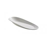 Leone Piatto ovale melamina, bianco, 28x10x4h cm Piatto ovale melamina, bianco, 28x10x4h cm