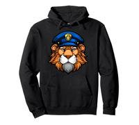 Leone Polizia Felpa con Cappuccio