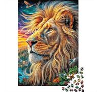 Leone Puzzle 1000 Pezzi, Jigsaw Puzzle Per Adulti E Ragazzi Dai 14 Anni in Su, Giochi Stimolanti Per Tutta La Famiglia 70x50cm/1000pcs