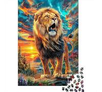 Leone Puzzle 1000 Pezzi, Jigsaw Puzzle Per Adulti E Ragazzi Dai 14 Anni in Su, Giochi Stimolanti Per Tutta La Famiglia 38x26cm/1000pcs