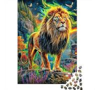 Leone Puzzle 1000 Pezzi, Jigsaw Puzzle Per Adulti E Ragazzi Dai 14 Anni in Su, Giochi Stimolanti Per Tutta La Famiglia 38x26cm/1000pcs