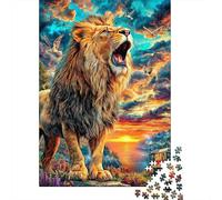 Leone Puzzle 1000 Pezzi, Jigsaw Puzzle Per Adulti E Ragazzi Dai 14 Anni in Su, Giochi Stimolanti Per Tutta La Famiglia 38x26cm/1000pcs